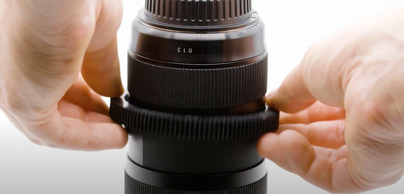 Follow Focus Ring wird auf den Fokusring gezogen