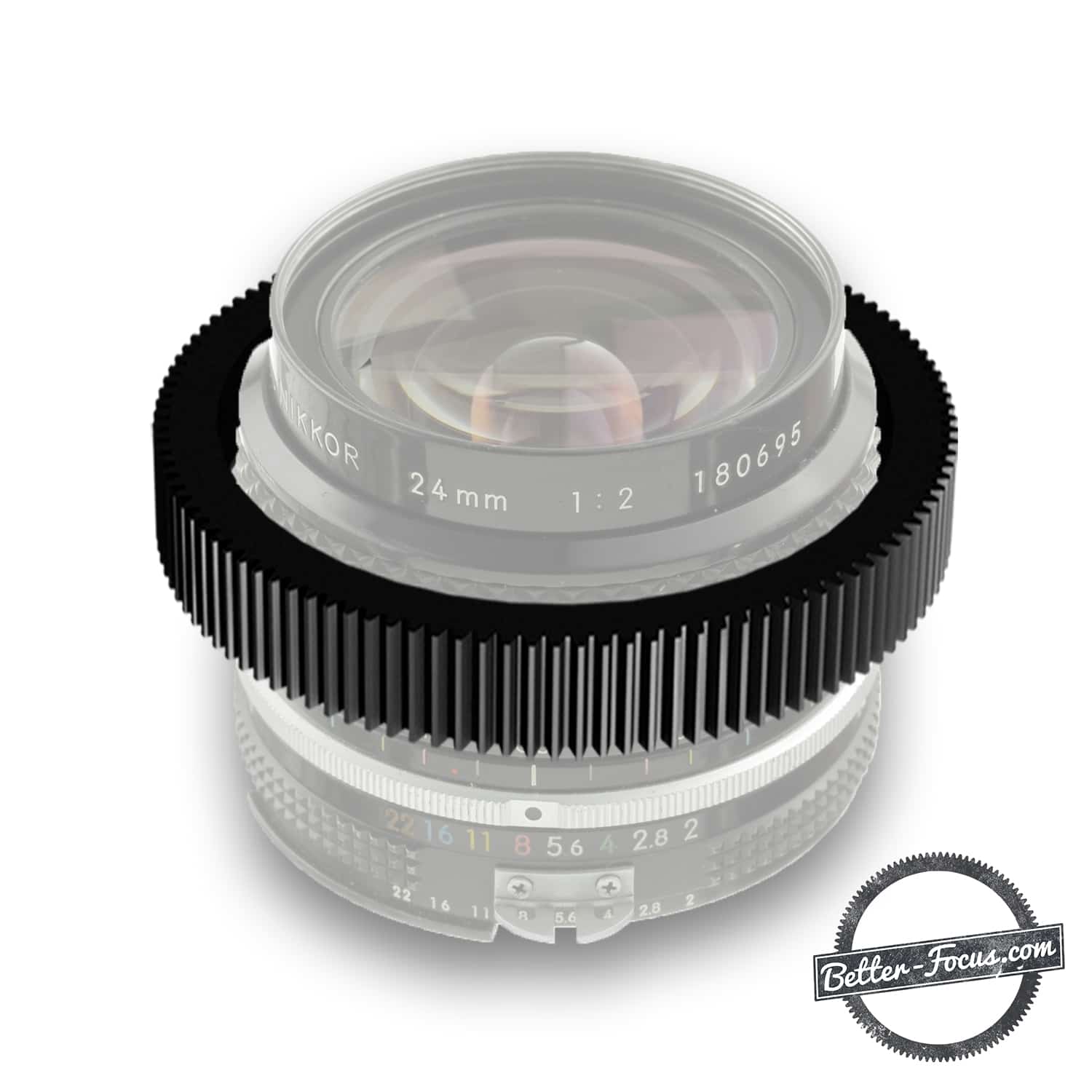 Perfect fitting Follow Focus Gear for NIKON 24MM F2 AI lens