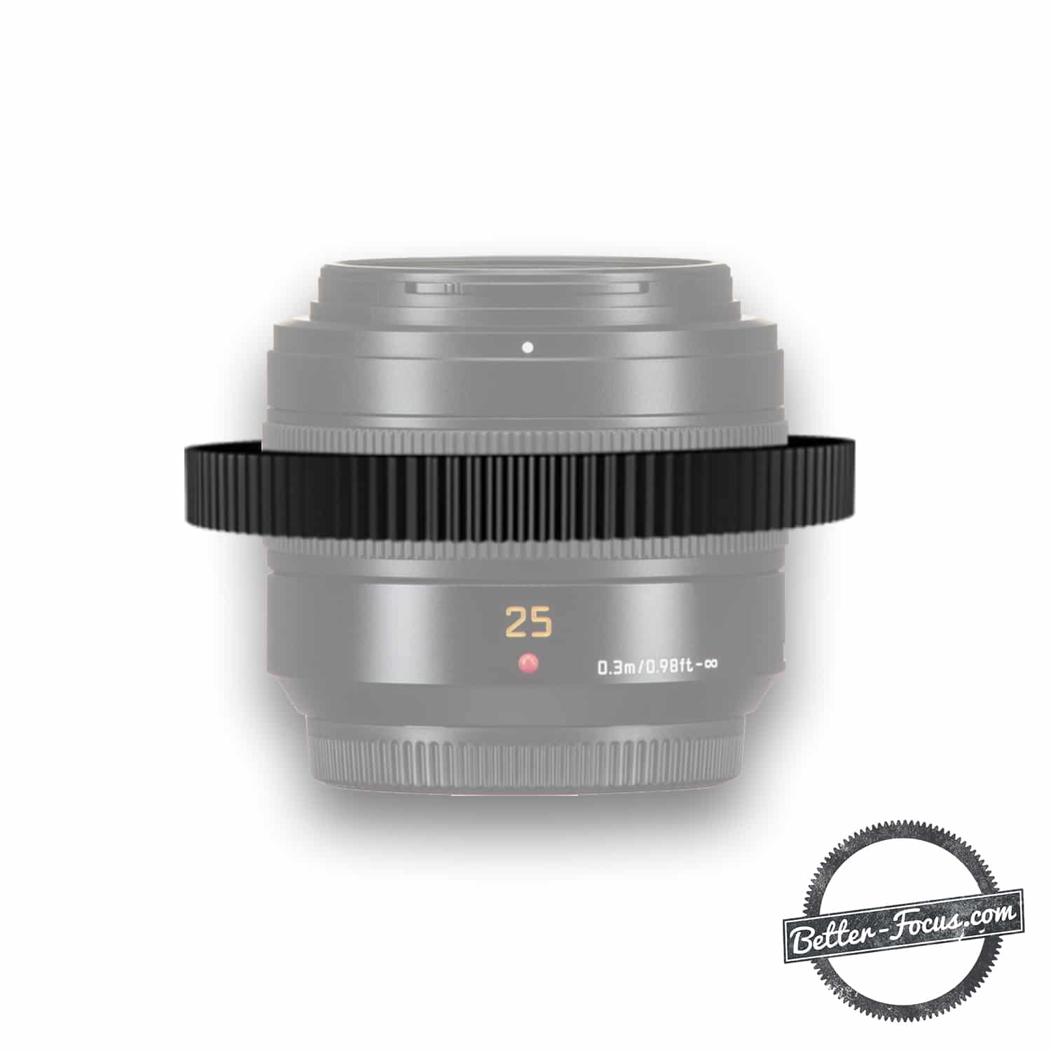 Perfect fitting Follow Focus Gear for PANASONIC LEICA 25MM F1.4 DG