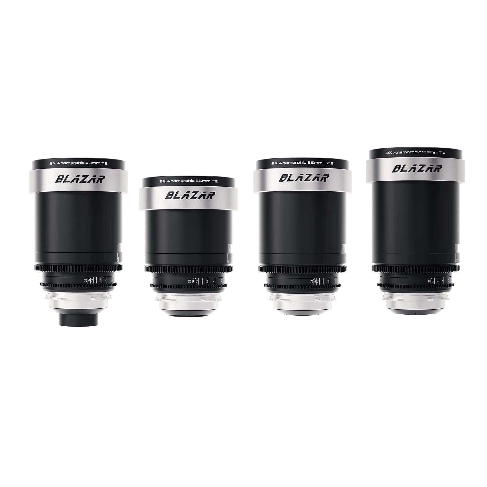 Blazar Cato 2x lens set (40mm, 55mm, 85mm, 125mm) anamorphic
