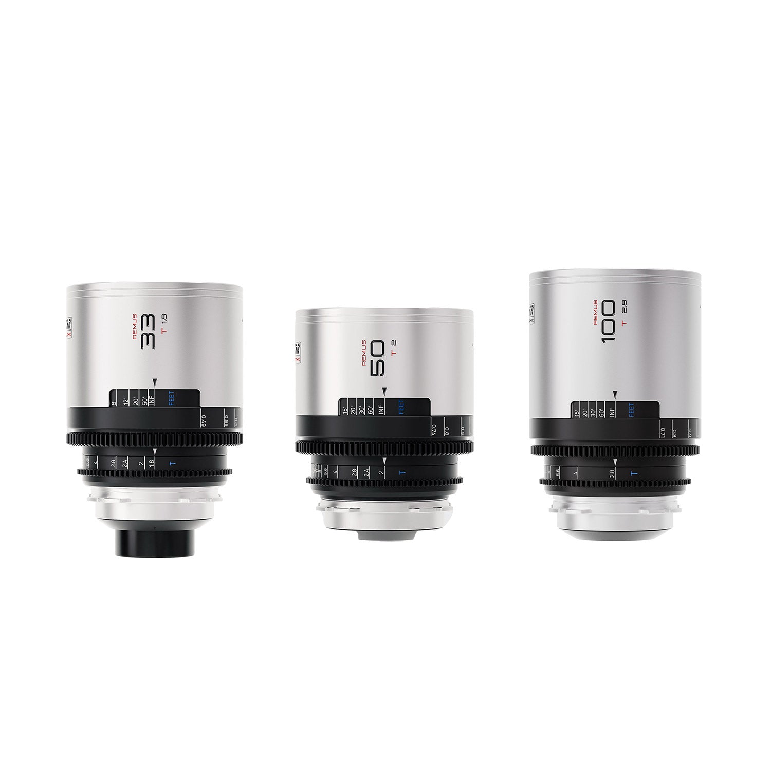 Blazar Remus 1.5x Anamorphic 33/50/100mm 3 Lens Set Bundle