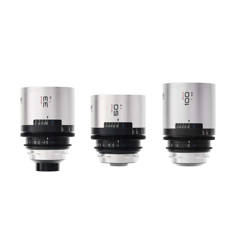 Blazar Remus 1.5x Anamorphic 33/50/100mm 3 Lens Set Bundle (PL/EF Mount)