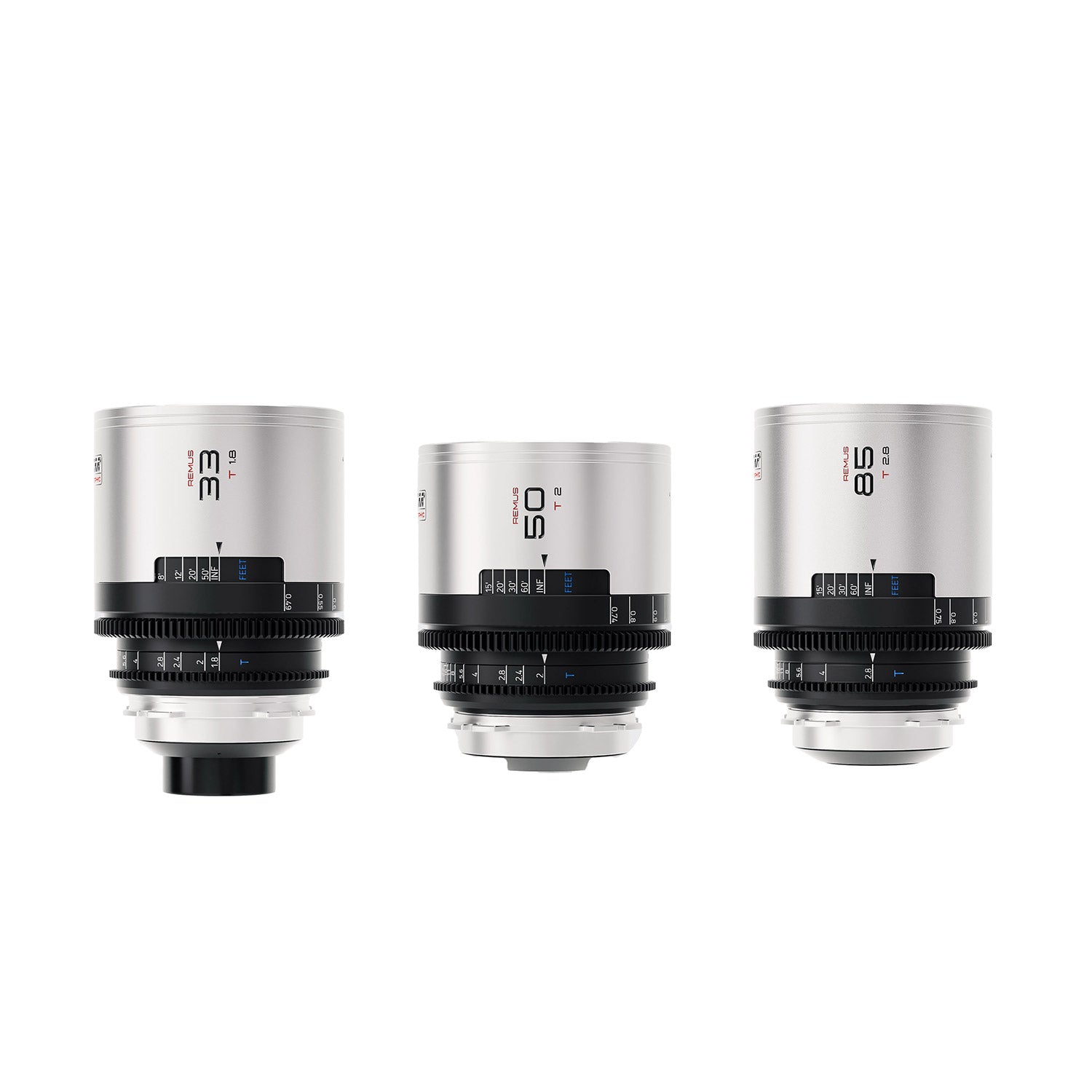 Blazar Remus 1.5x Anamorphic 33/50/85mm 3 Lens Set Bundle