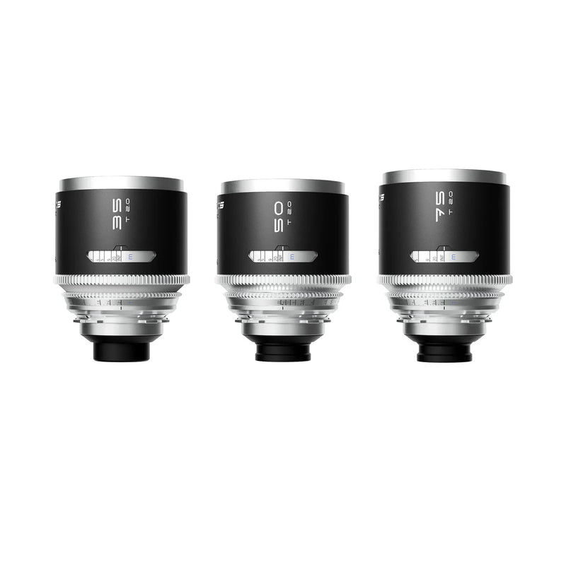 Blazar Mantis 1.33X FF Anamorphic 3-Lens Set (35mm, 50mm, 75mm) (PL/E/EF/RF/L/X/Z Mount)