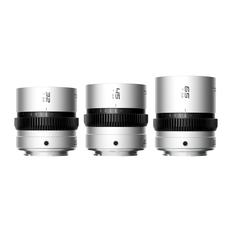 Blazar Beetle – Kit de 3 objectifs 32/45/65mm T3.2 1.33X anamorphiques (monture E/RF/L/Z)