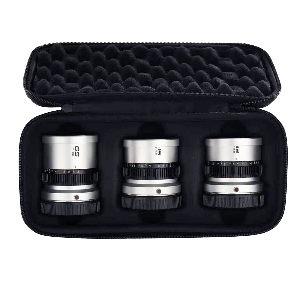 Blazar Beetle – Kit de 3 objectifs 32/45/65mm T3.2 1.33X anamorphiques (monture E/RF/L/Z)