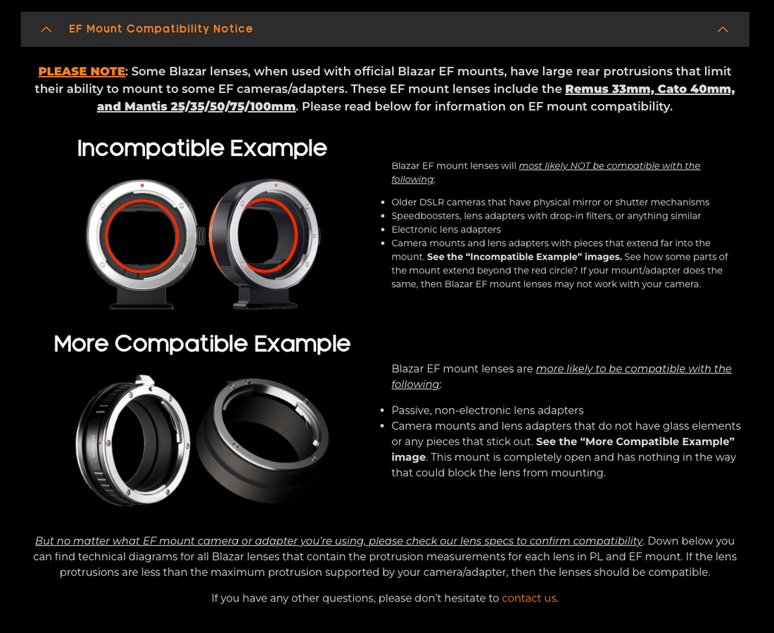 Blazar Mantis 1.33X FF Anamorphic 100mm T2.4 Objektiv (PL/E/EF/RF/L/X/Z Mount)