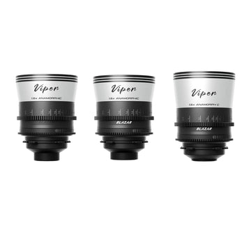 Blazar Viper 3-Lens Set (35, 50, 75mm) T2.1 1.5X anamorphic Lens (PL- / EF-Mount)