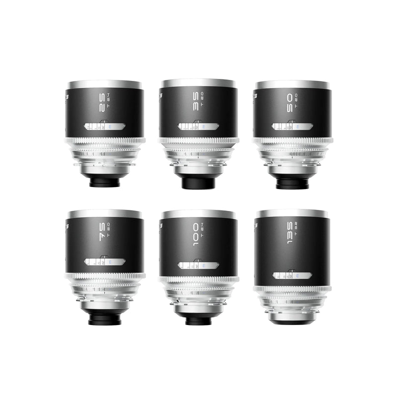 Blazar Mantis 1.33X – Kit de 6 objectifs anamorphiques 25mm, 35mm, 50mm, 75mm, 100mm, 135mm (monture PL/E/EF/RF/L/X/Z)