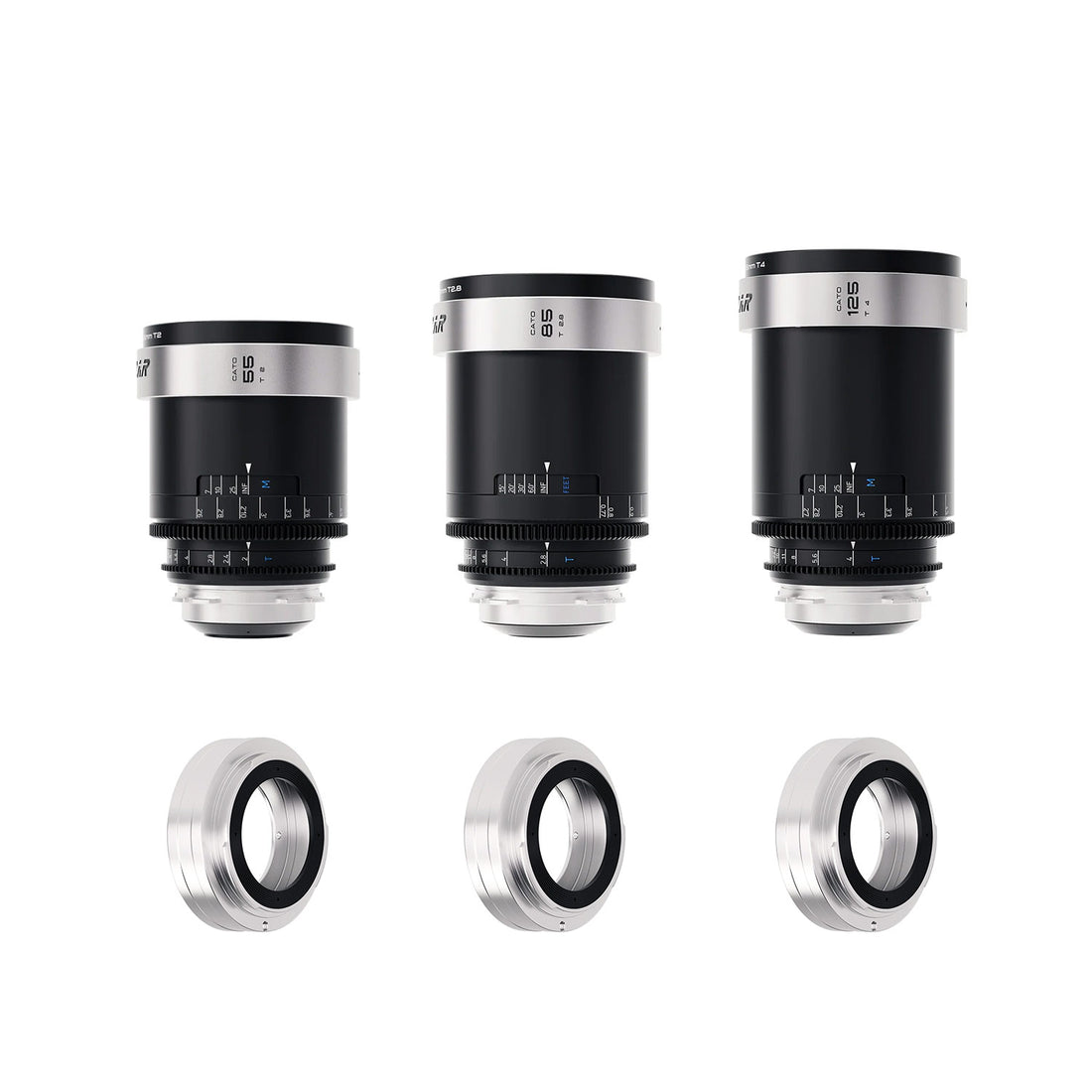 Blazar Cato 2x - 3 Lens set (40mm,  55mm, 85mm) anamorphic