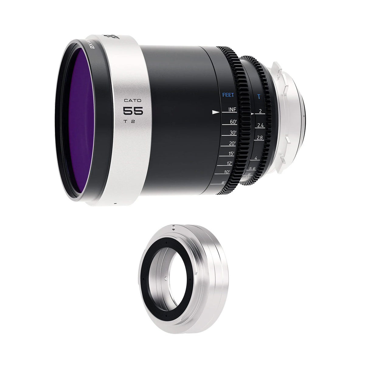 Blazar Cato 55mm T2.0 Objectif anamorphique plein format 2x (monture PL/EF)