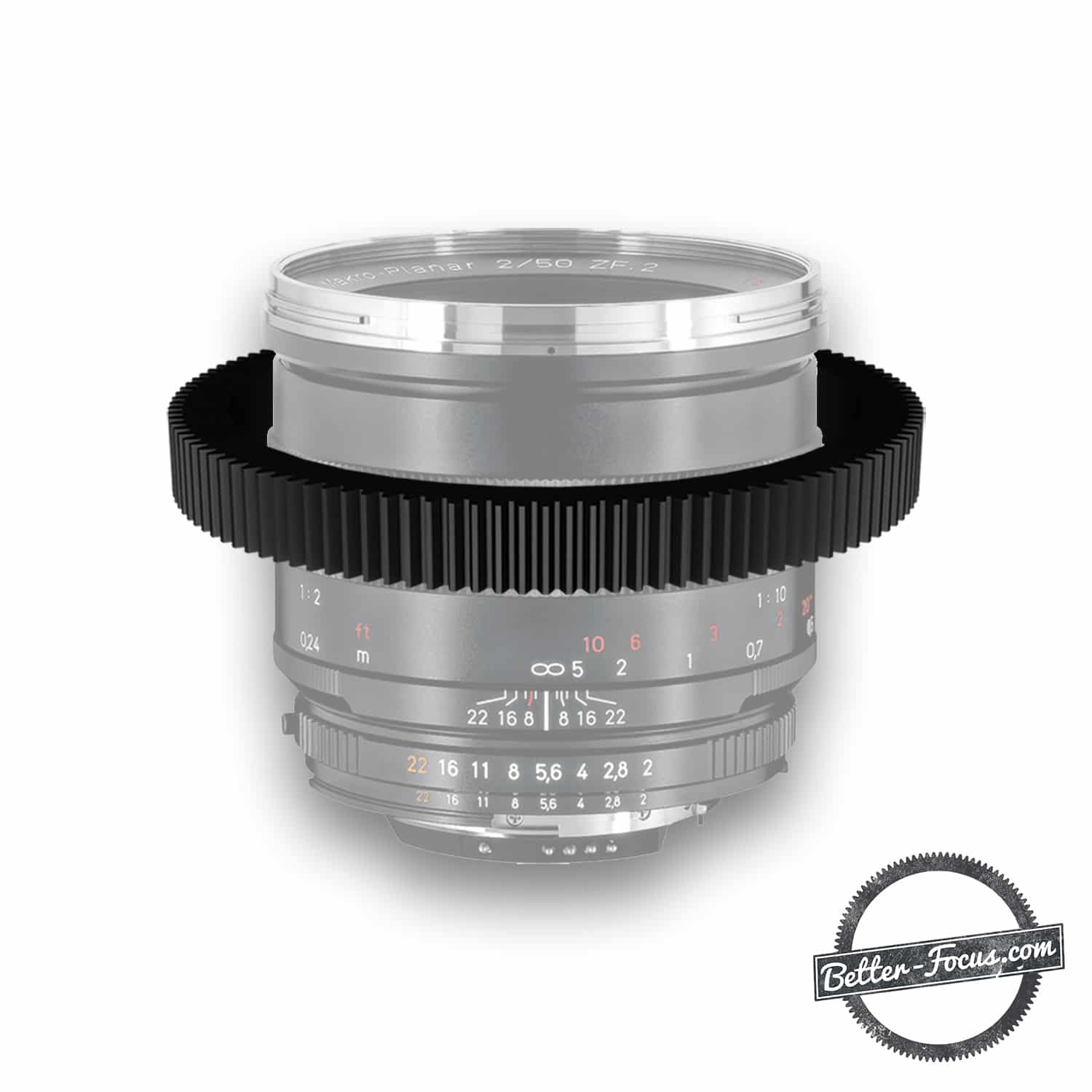 Perfect fitting Follow Focus Gear for ZEISS 50MM F2 MAKRO ZF.2 lens